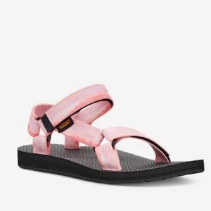 Teva Original Universal Pink Tie Dye Strap Sandal, size 9, like new condition